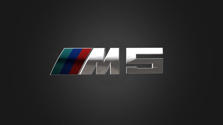 BMW M5 Emblem 3D Model