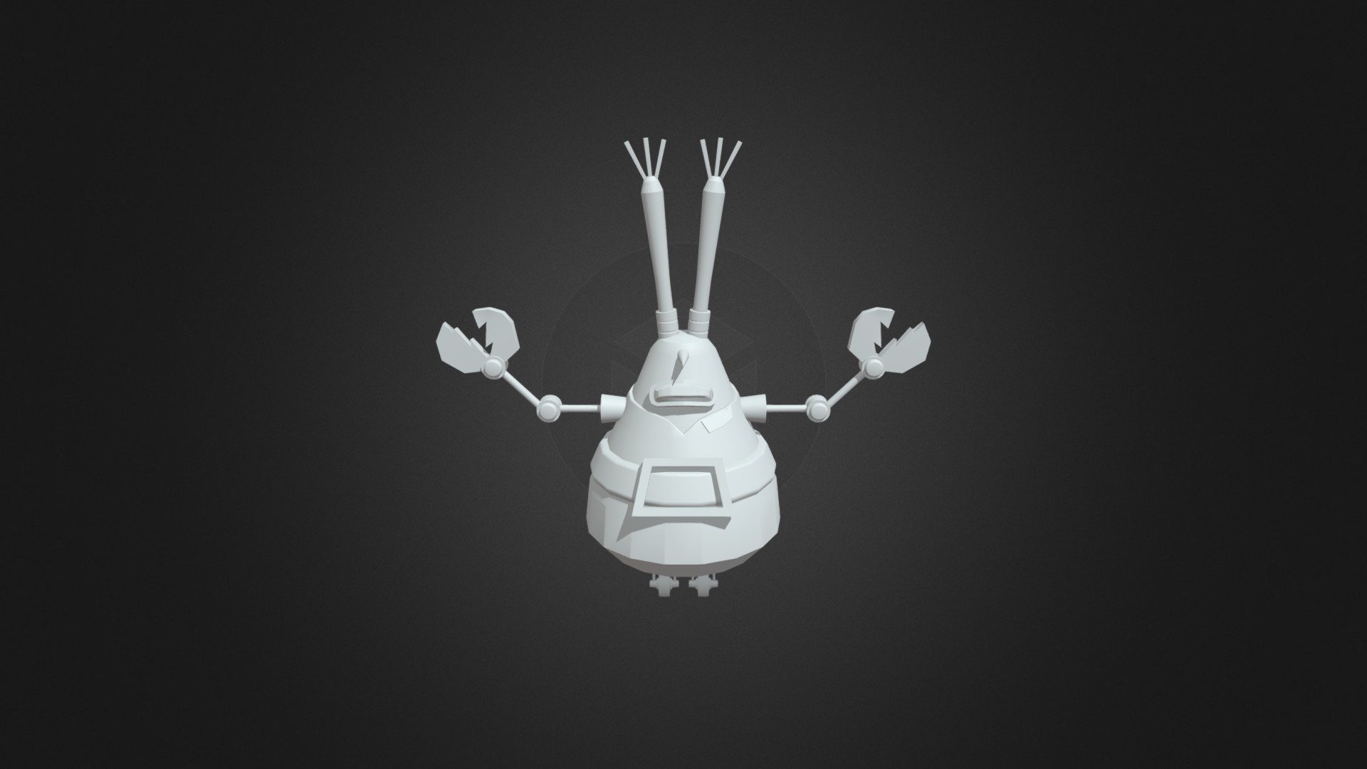 Captain Eugene H. Armor Abs Krabs - 3D model by Fang_1111 [1fea1f3 ...