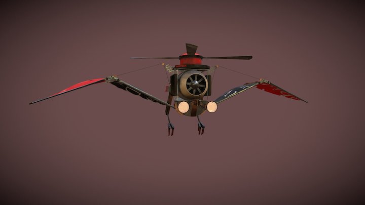 Junk Drone 3D Model