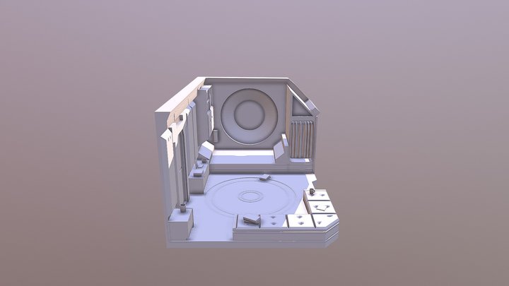 Futuristic room 3D Model
