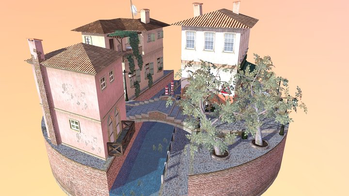 City Scene Venice 3D Model