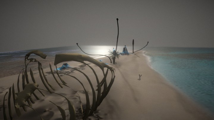 Skeletal Island 3D Model