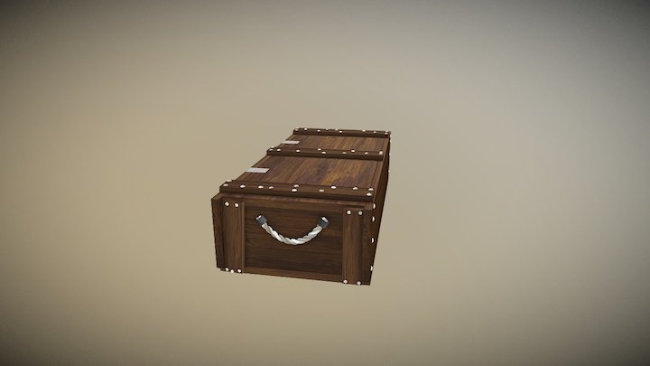 Wood crate PUBG 3D Model