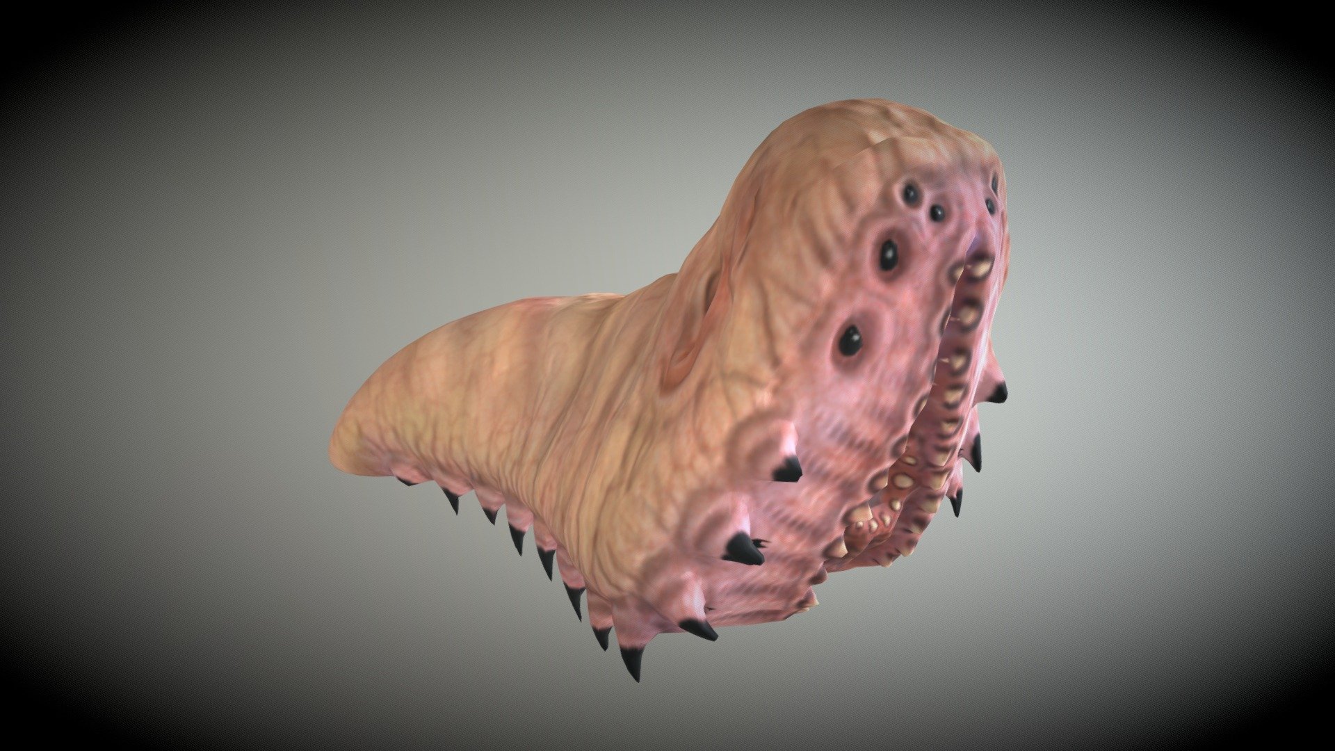 Larva monster low poly