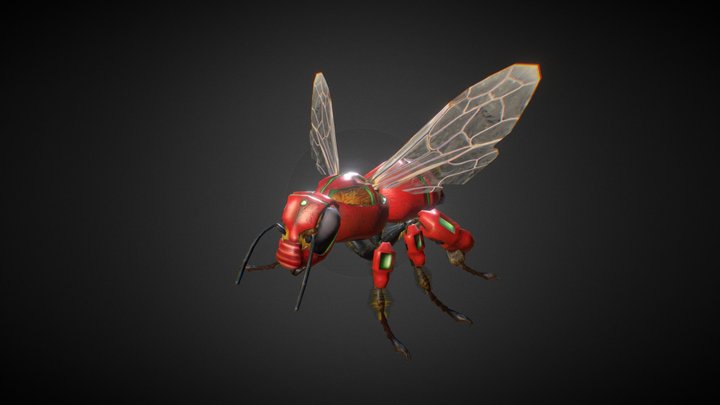 (old) TECH-Bee (Hive Wars video game character) 3D Model