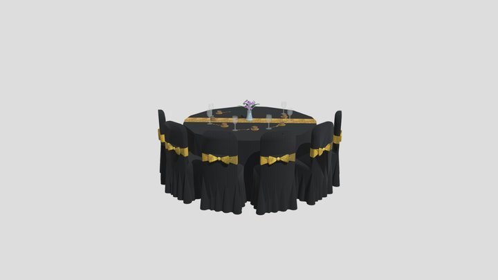 ROUNDTABLE 180DIAMETER 6 KURSI – Modello 3D gratuito STL