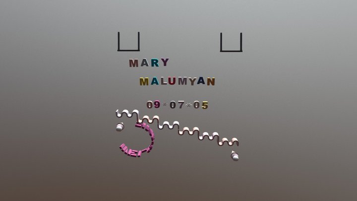 Mary Malumyan #1 3D Model