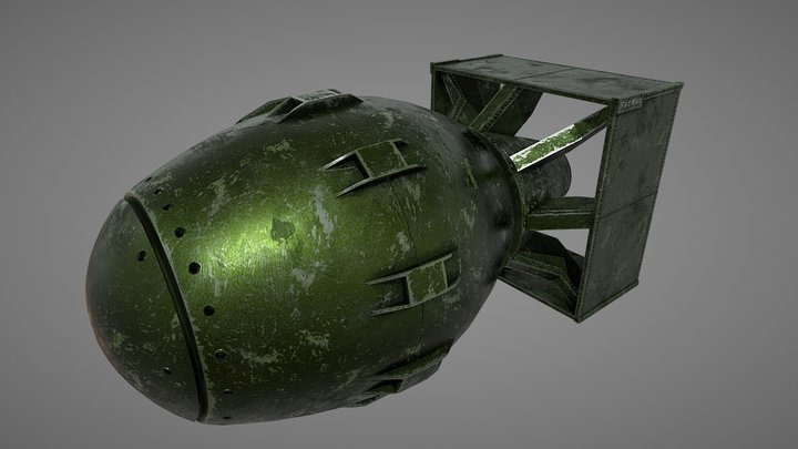 Fat Man - Atom Bomb 3D Model