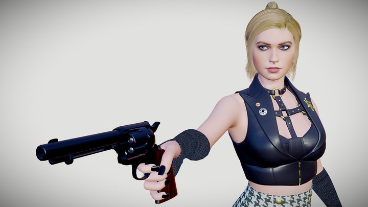 Imogen V2 - Female Character Preview 3D Model