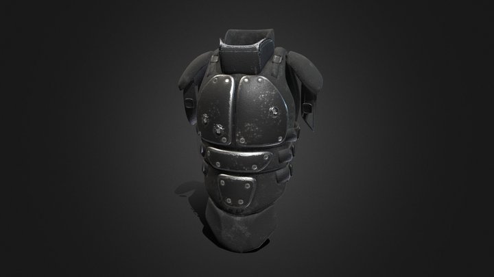 Black body armor 3D Model