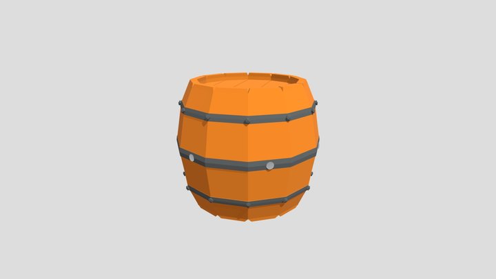 Wood barrel. Ужасная. 3D Model