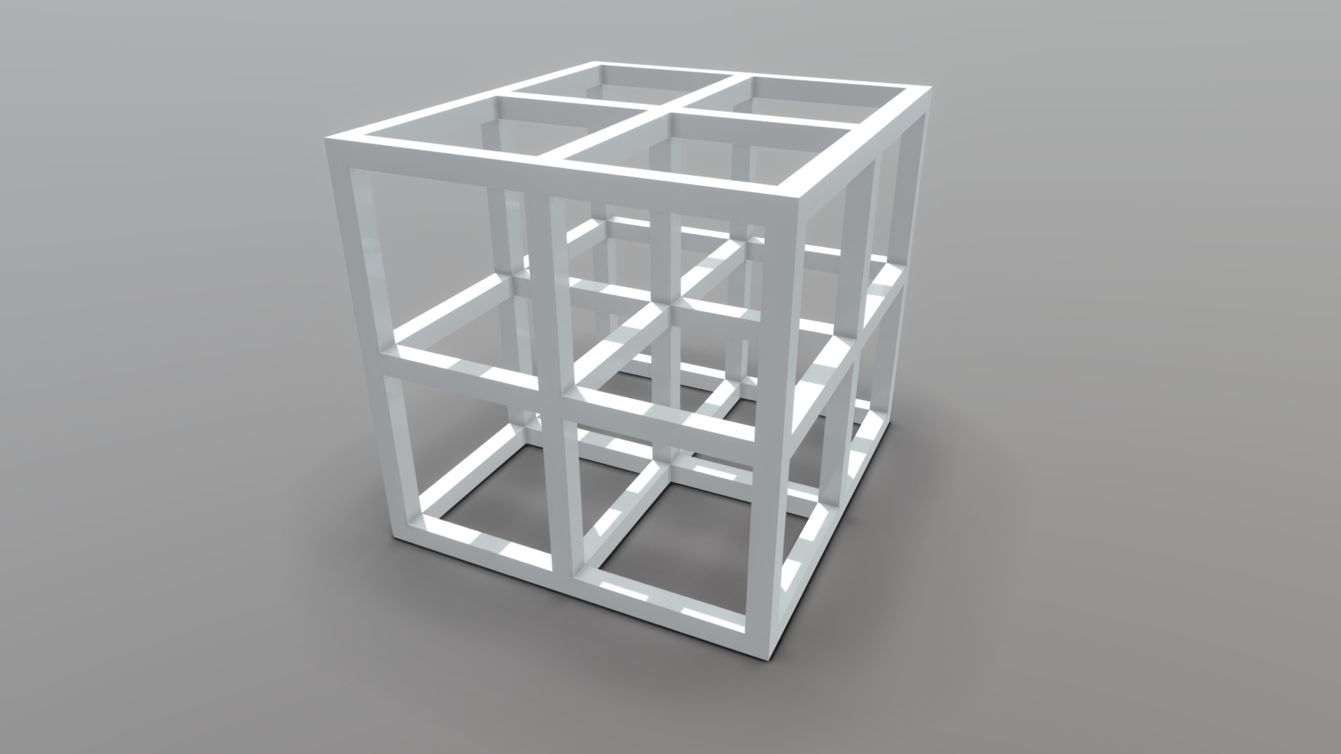 3D model JOSECHO LOPEZ LLORENS - This is a 3D model of the JOSECHO LOPEZ LLORENS. The 3D model is about a white cube with a black background.