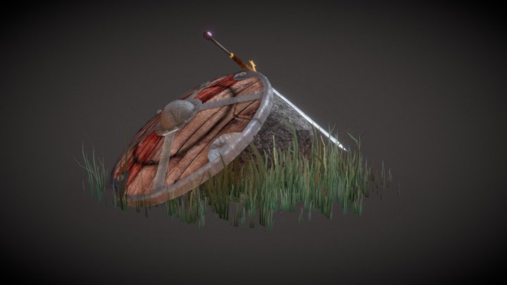 Sword and Shield 3D Model