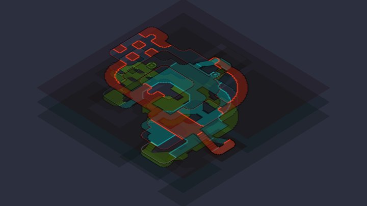 Q3 pixel map 3D Model
