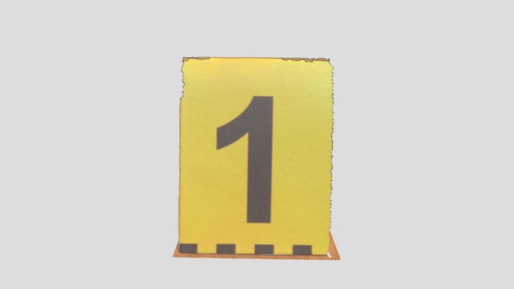 Crime scene inspection Number 1 Card #3Dscanned 3D Model