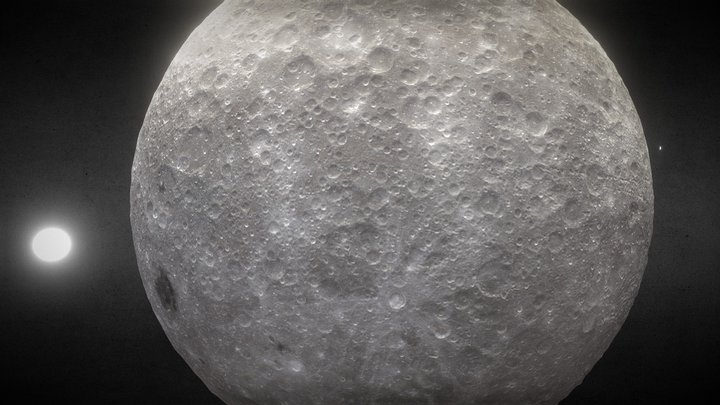 The Dark Side Of The Moon cinematic diorama 3D Model