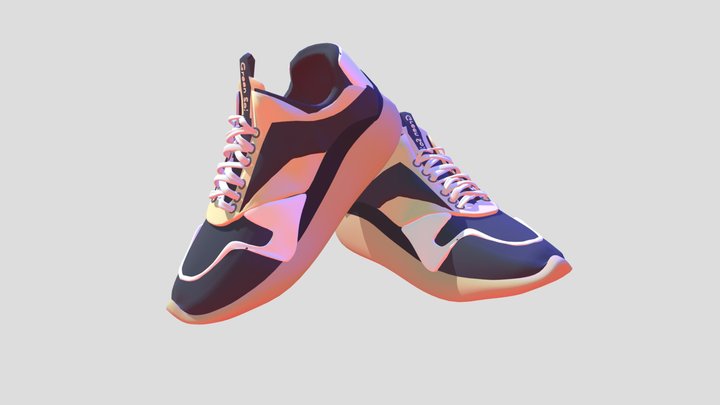 pair of green sol shoes- daddy shoes