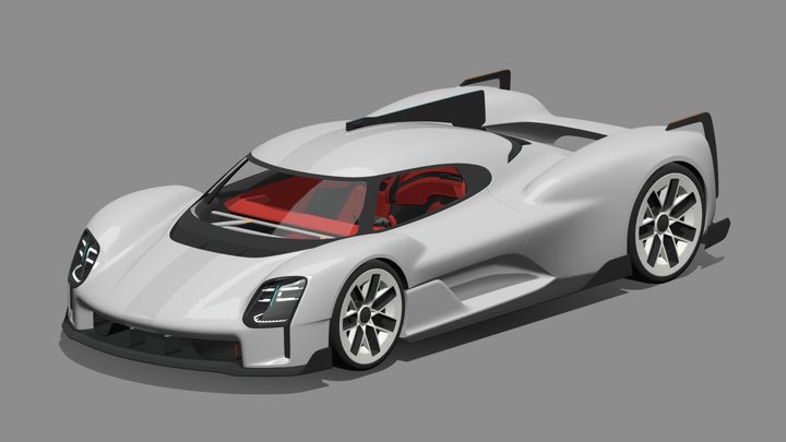 Porsche 919 Street 3D Model