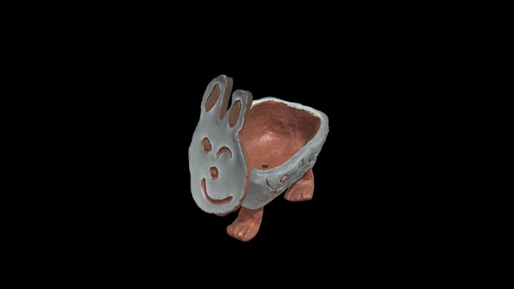 Rabbit pottery 3D Model