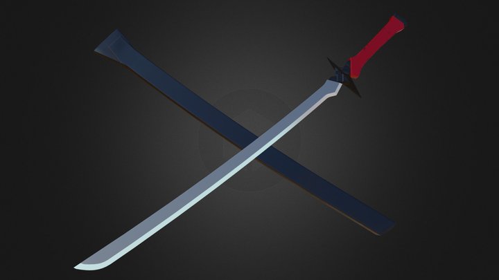 Ouma Kennosuke Tokisada katana 3D Model