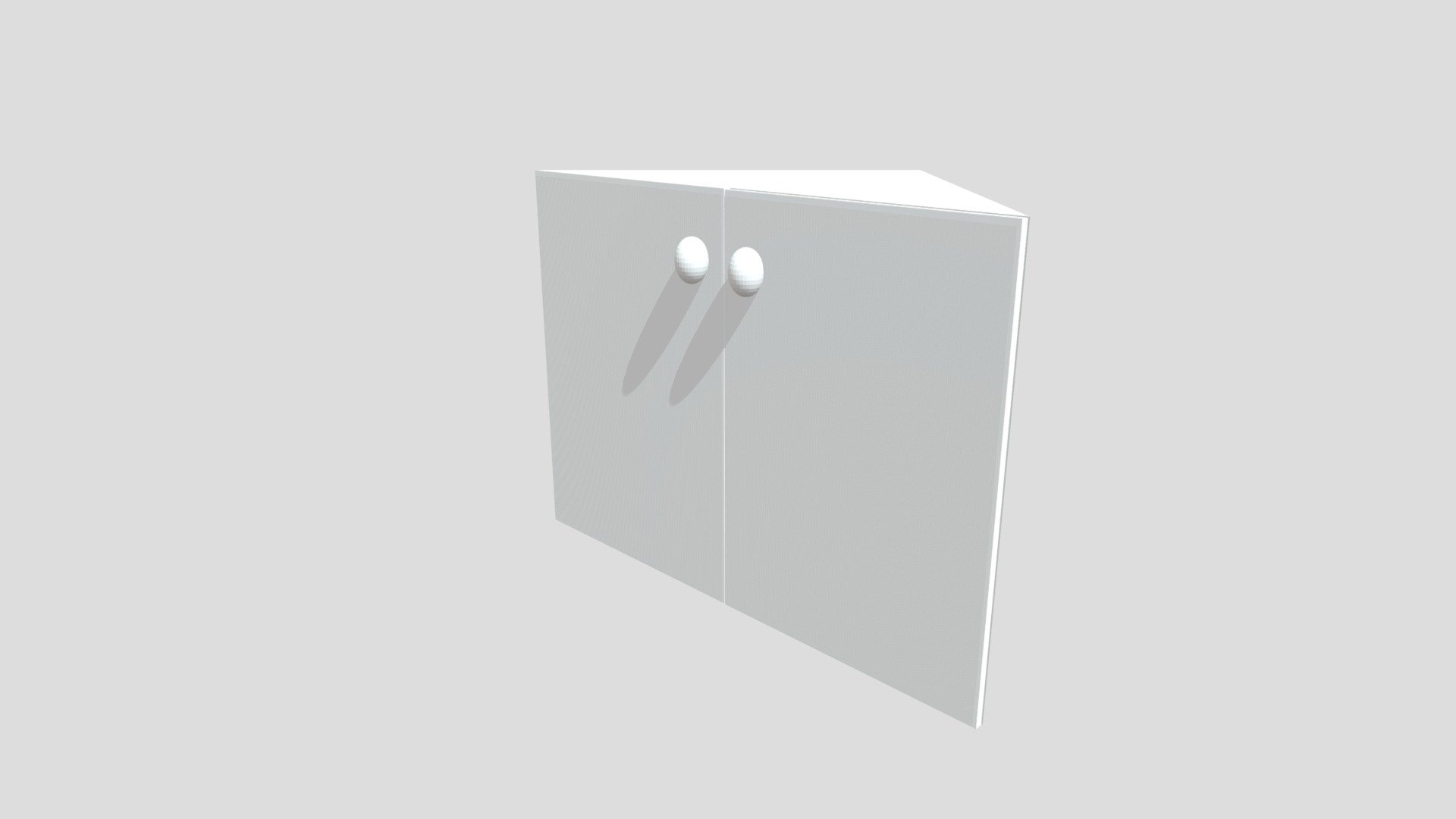 Corner Shelf, 2 Shelf, Glass Doors Download Free 3D model by xJDHNx