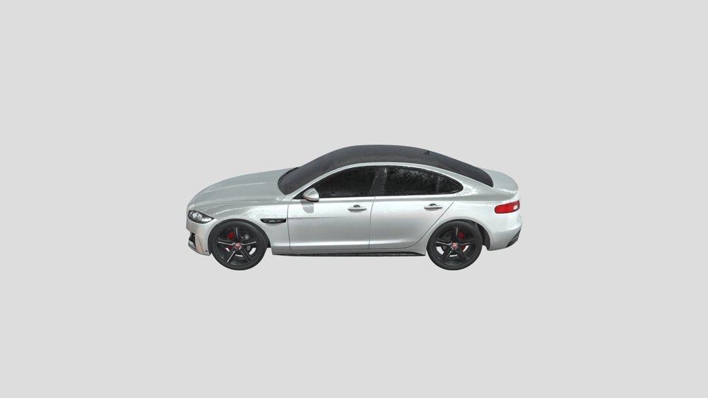 Silver Jaguar XF