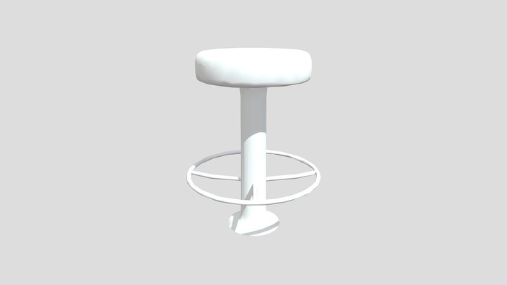 bar chair (low poly) – Modello 3D gratuito STL