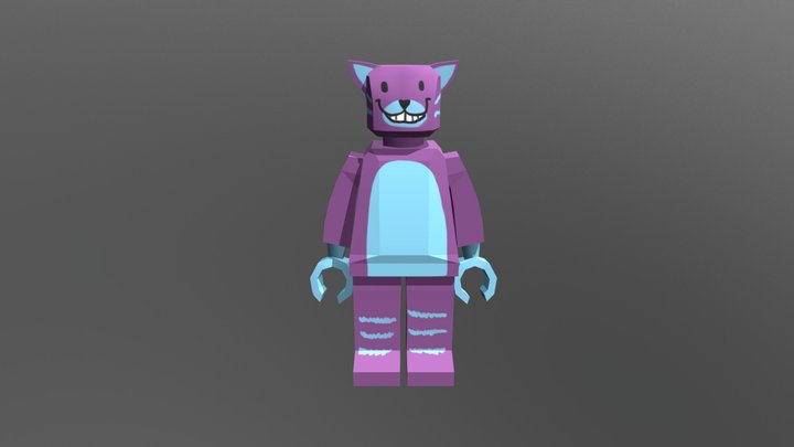Lego Cheshire cat 3D Model