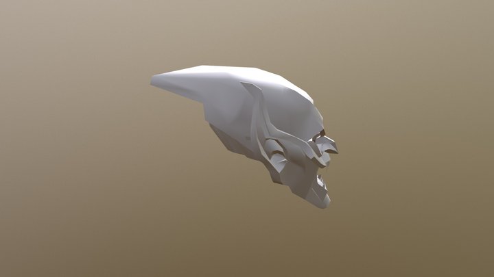 Green Goblin Helmet Life Size 3D Model