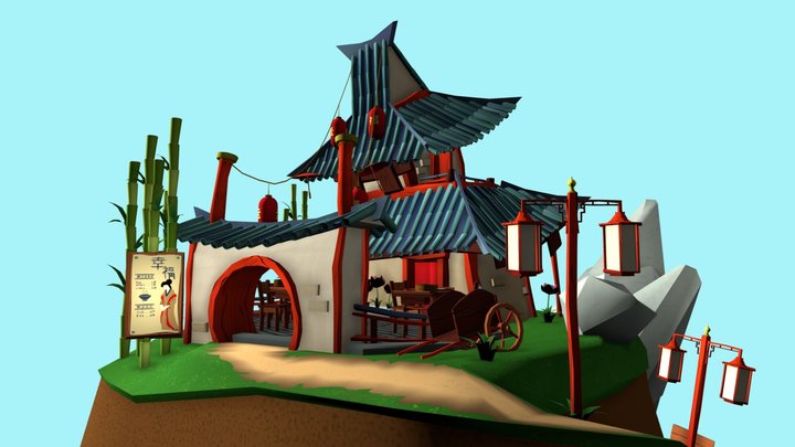 Xìngfú Restaurant 3D Model