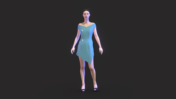 Dress Darkforest 3D Model