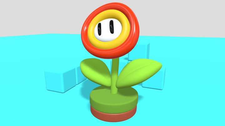 FLOWER ANIMATED 3D Model
