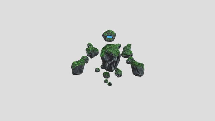 Rock Elemental 3D Model