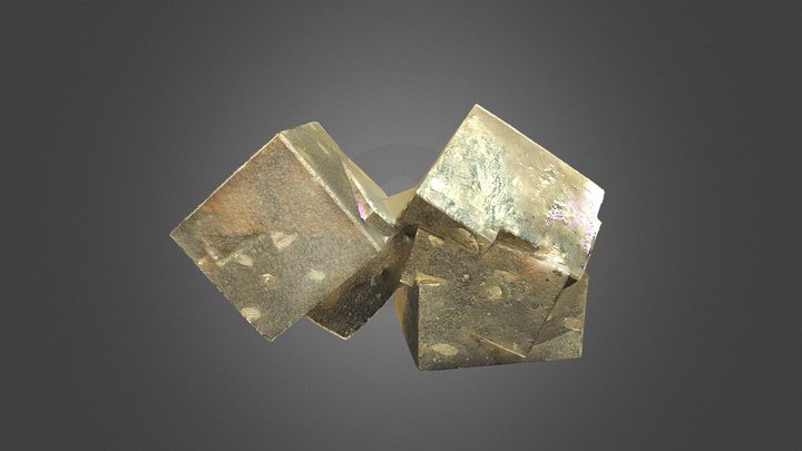 Pyrite Cubes – Modello 3D gratuito STL