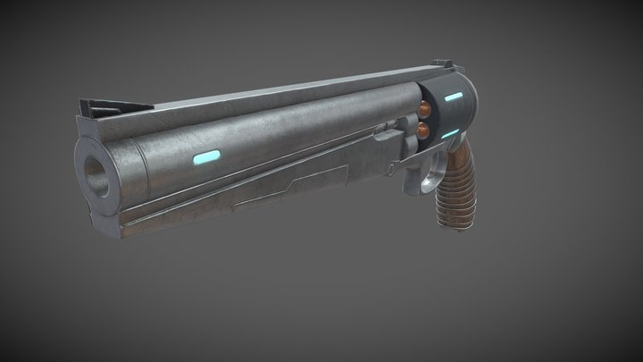 Revolver 3D Model