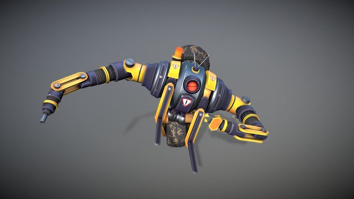 DAE Robuddy Mechanic 3D Model