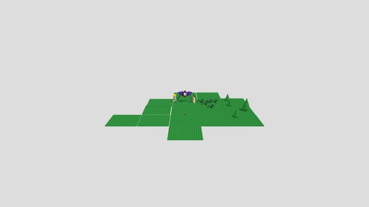 Set 442: Battle In Grass Kingdom 3D Model
