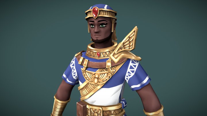 [Student Work] The Egyptian - Character Design 3D Model
