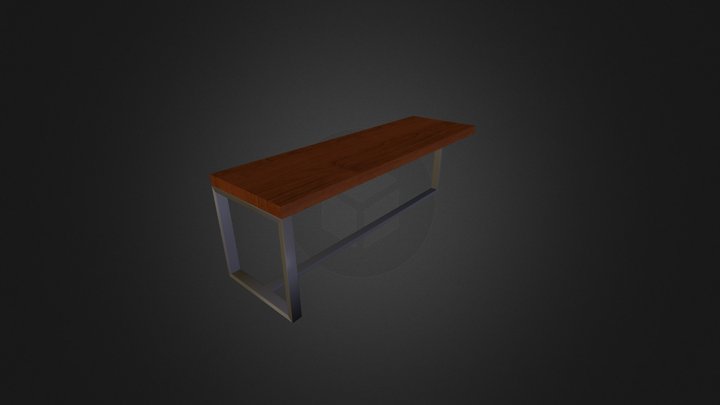 wooden bench 3D Model