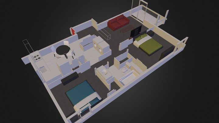 4 1/2 etage 3D Model