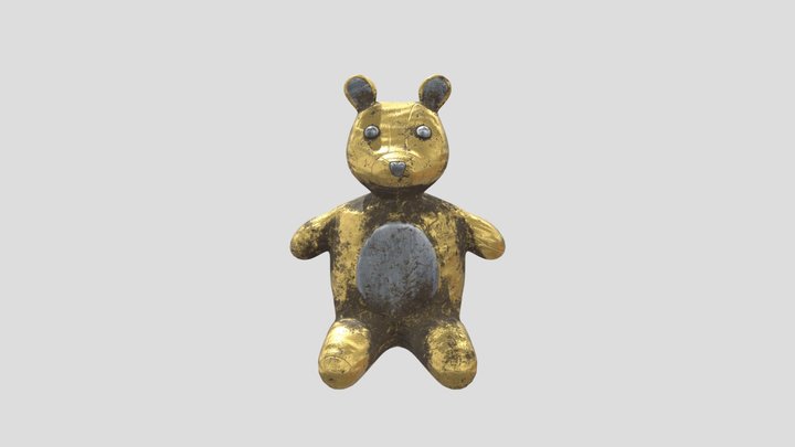 Gold Bear 3D Model