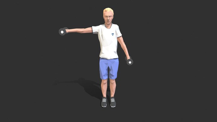 Shoulder raise Exercise 3D Model