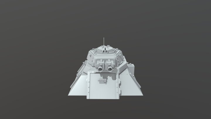 Warhammer 40k Heavy Bolter Turret fan art 3D Model
