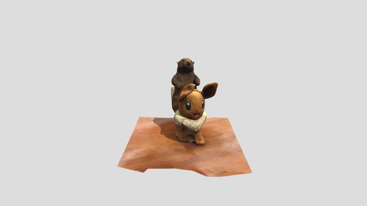 Eeevee Groundhog 3D Model