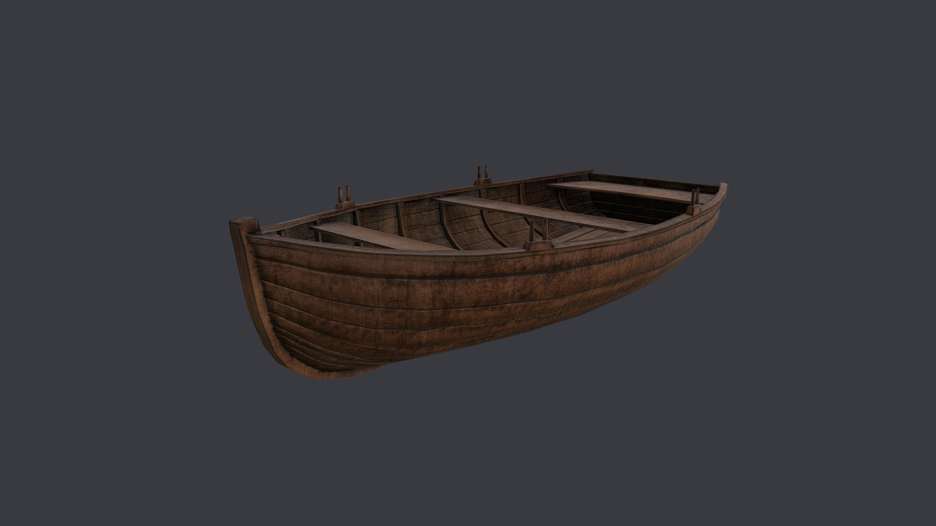 3D model Лодка / Boat - This is a 3D model of the Лодка / Boat. The 3D model is about a boat in the water.