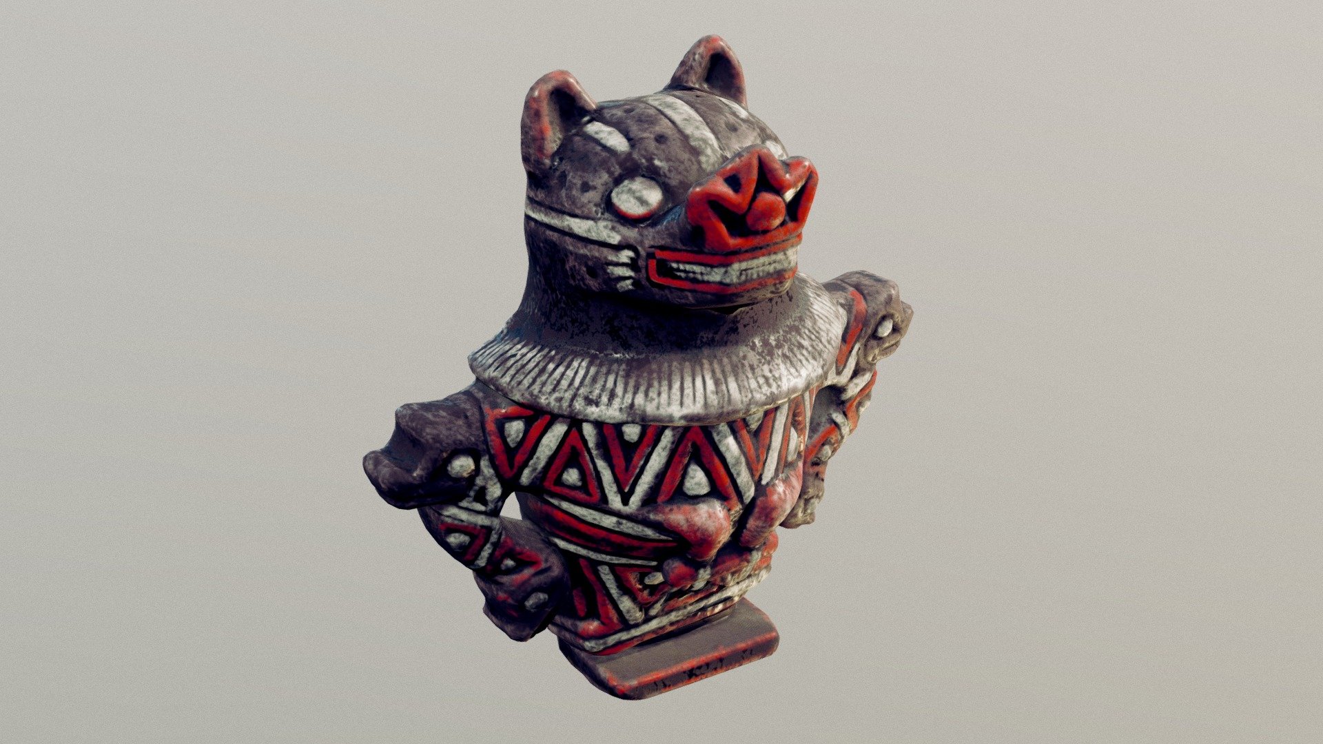 Anthropomorphic Bat Statuette - Download Free 3D model by MEDOMAI