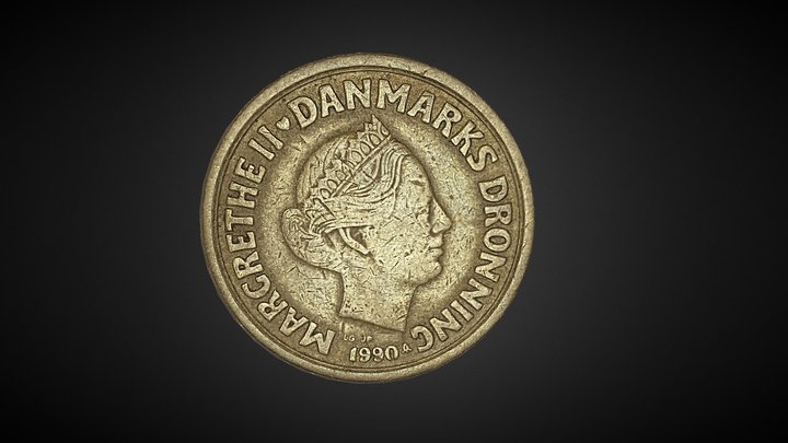Coin -  20 Kroner - 1990. Denmark