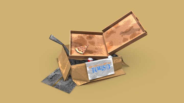 Trash Box 3D Model