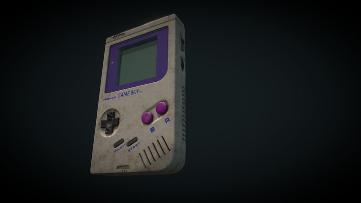 Gameboy Classic 3D Model