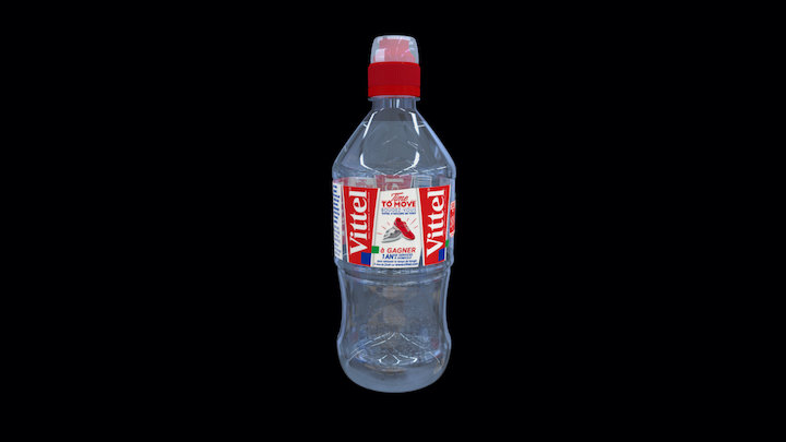 WATER_VITTEL_75CL_BOTTLE 3D Model